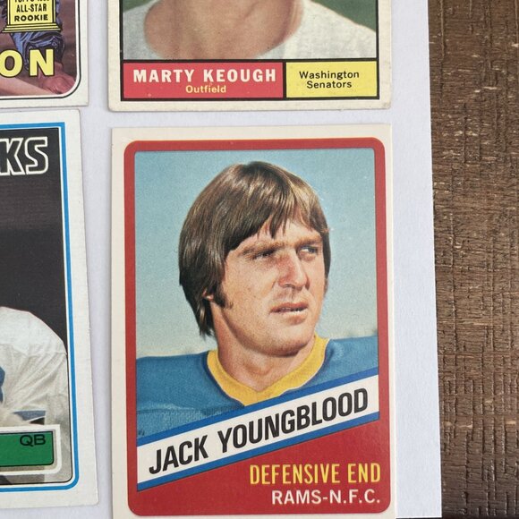 Vintage Sports Cards Random Lot Of 10 1950’s 60’s 70’s - Picture 11 of 12